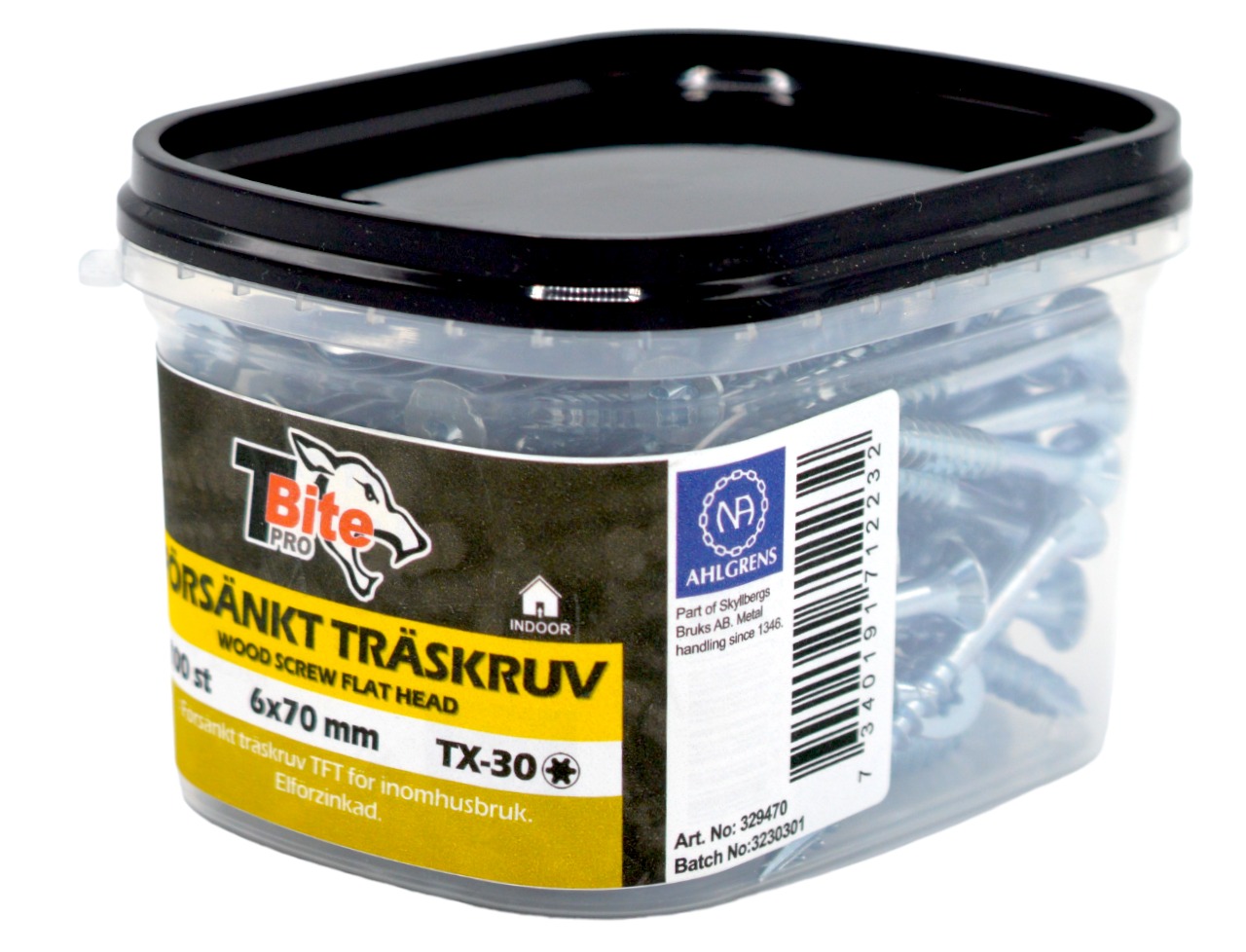 Träskruv Försänkt huvud TFT Efz 5x70 mm